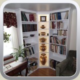 Built-in Bookcase with Display